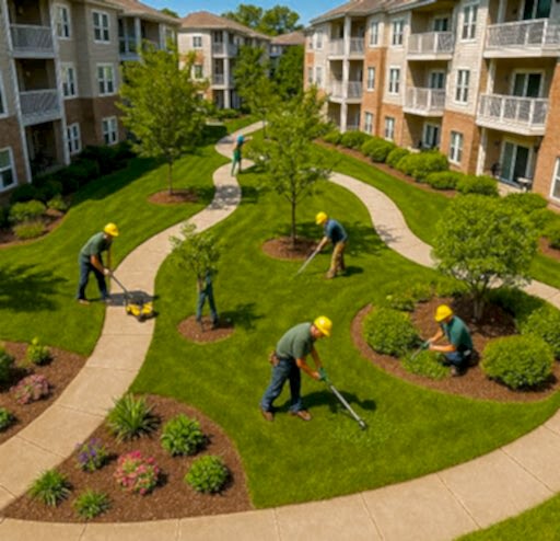 Site Bahçe ve Oyun Parkı Düzenlemesi 1 Site bahçesinde çocuk oyun parkı ve oturma alanı düzenlemesi yapan ekip
